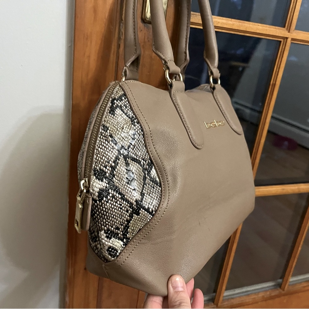 Tan BEBE purse! Like new slightly used
